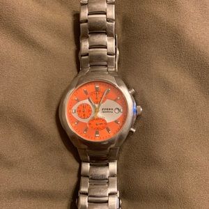 Men’s adjustable fossil watch-Orange